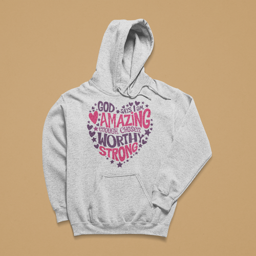 Amazing Heart - Kids Winter Hoodie