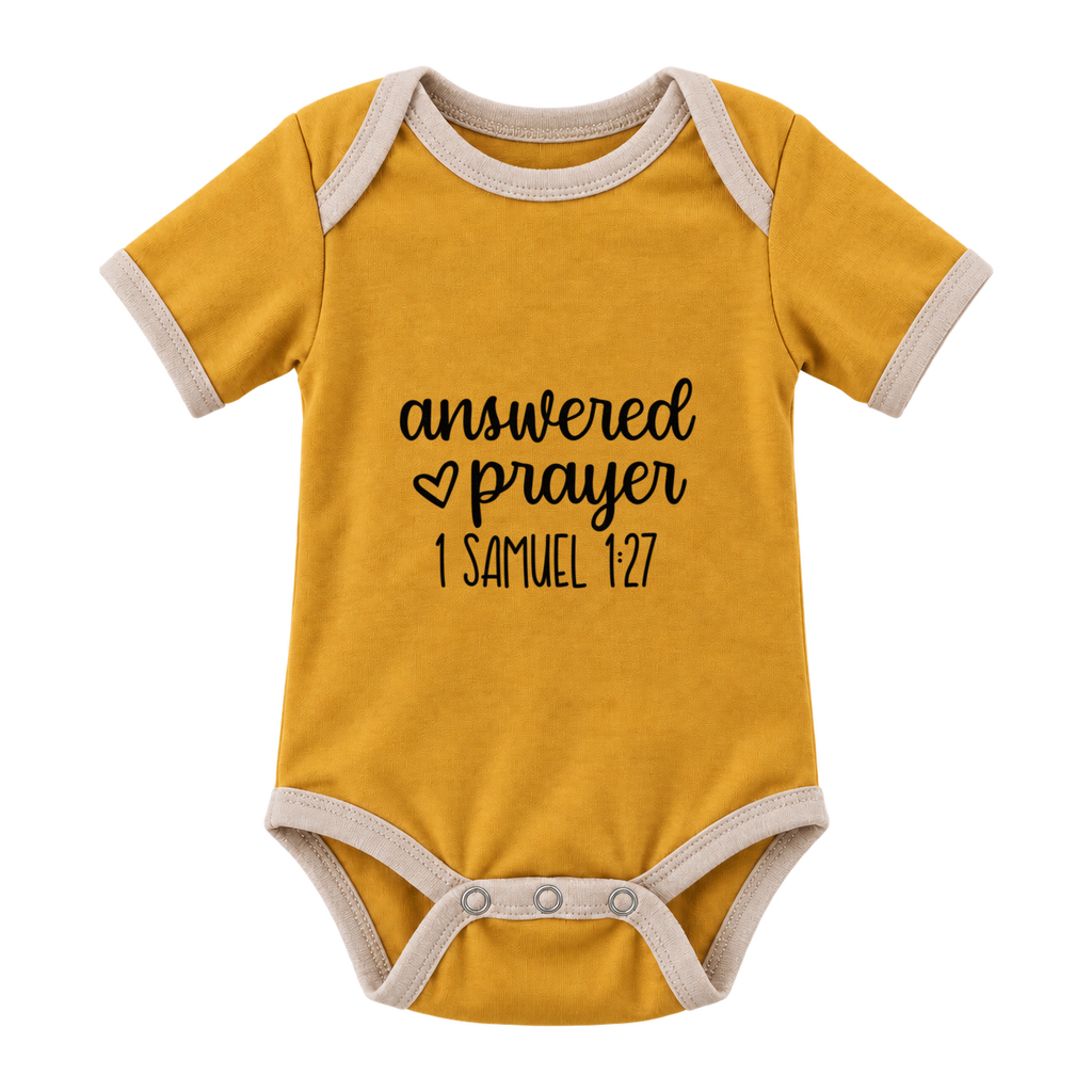 Answered Prayer baby grow, Mustard