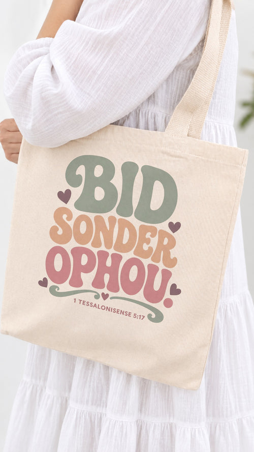 Bid Sonder Ophou tote bag - carried on the shoulder