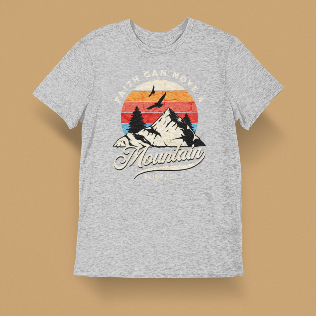 Faith Can Move A Mountain Men's T-Shirt (Front Only)