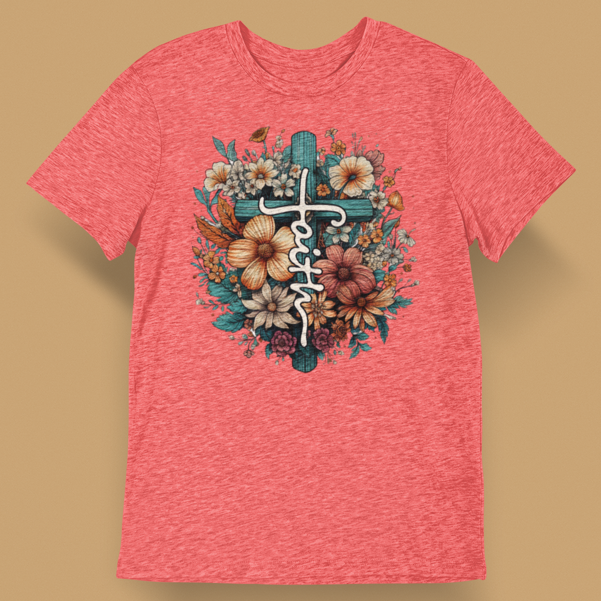 Faith Floral Cross - Classic