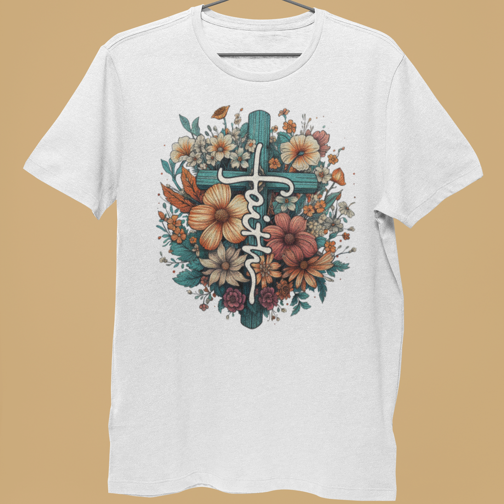 Faith Floral Cross - Classic
