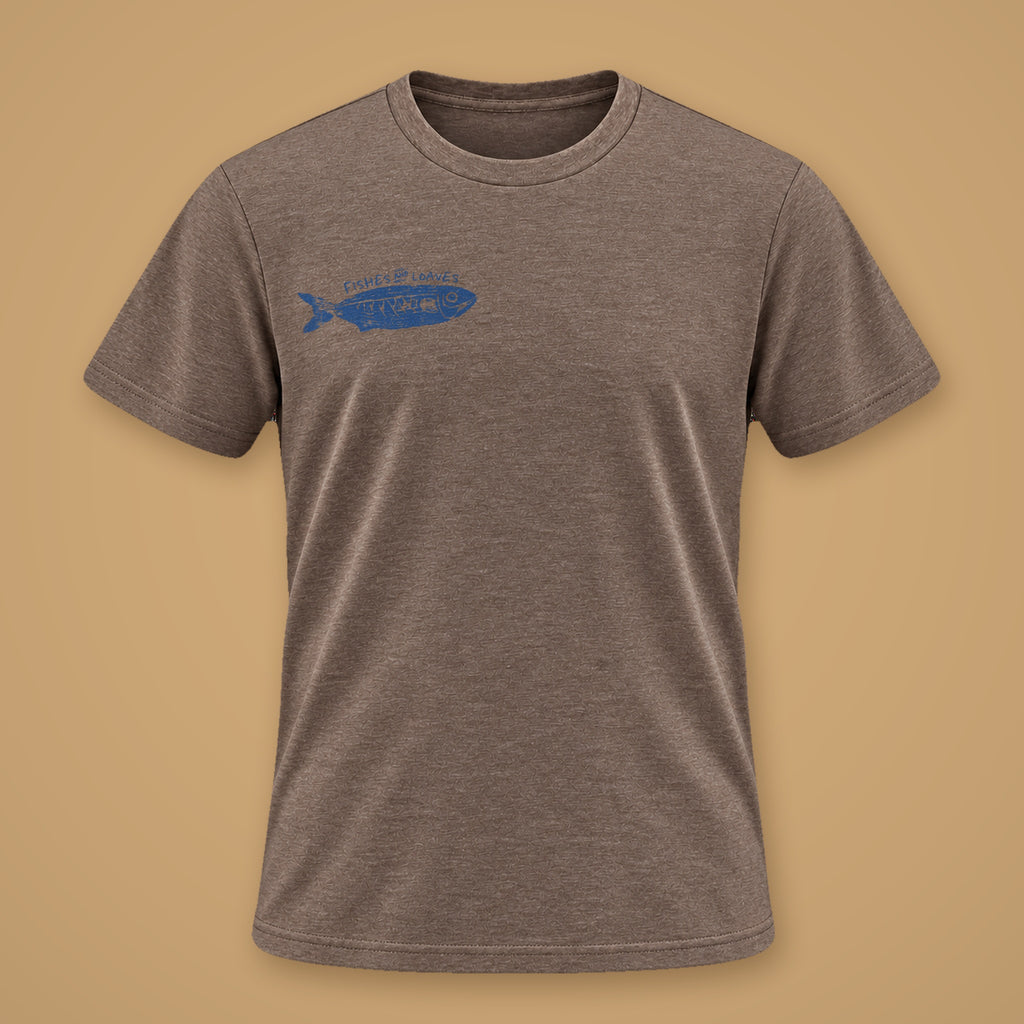 Fish Mens Brown Melange 2 Front
