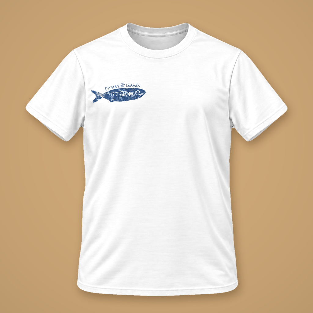 Fish Mens Solid White 2 Front