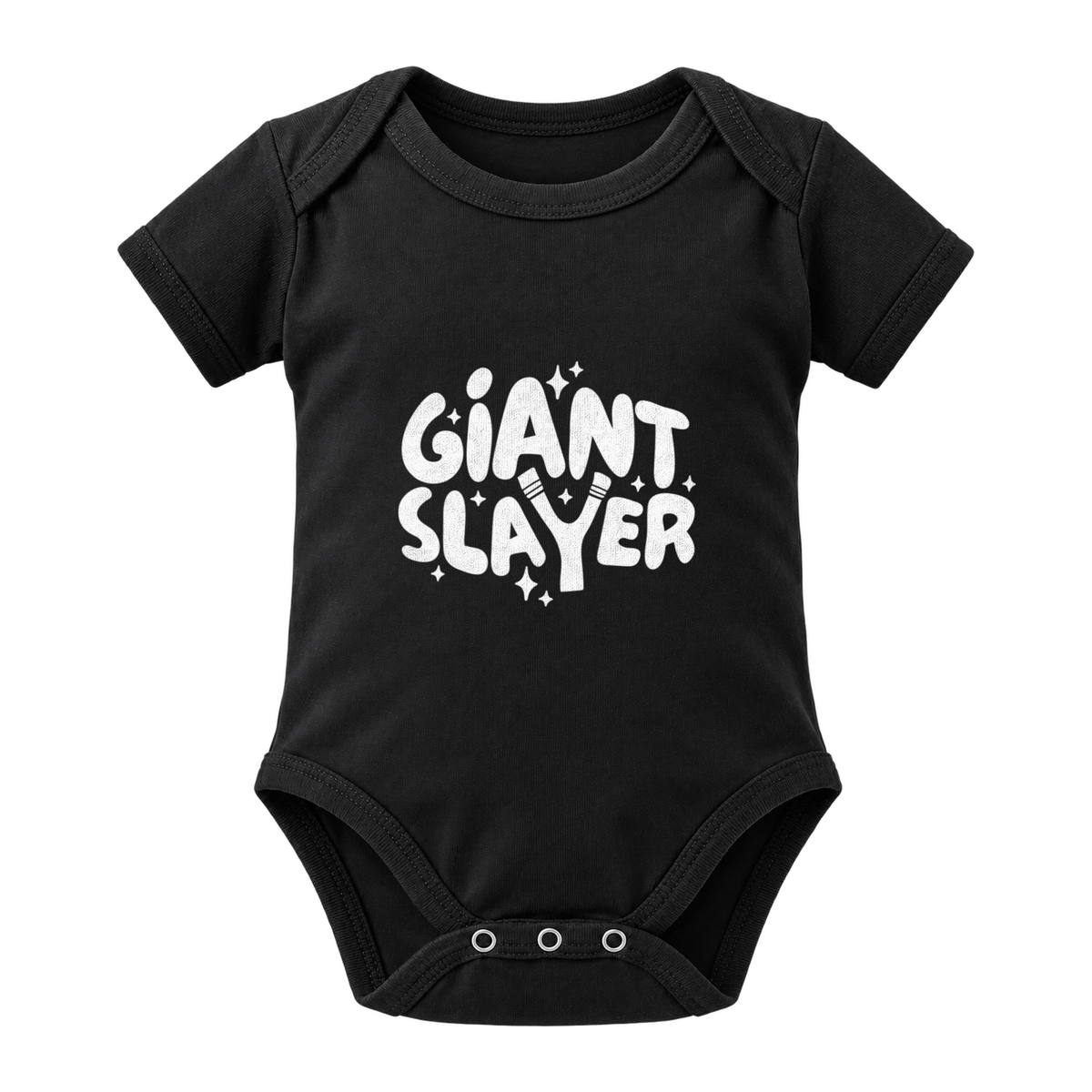 Giant Slayer baby grow, Black