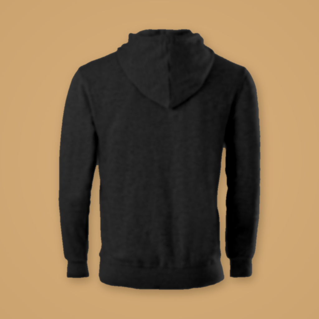 God Says I Am Kids Winter Hoodie – Black – Back