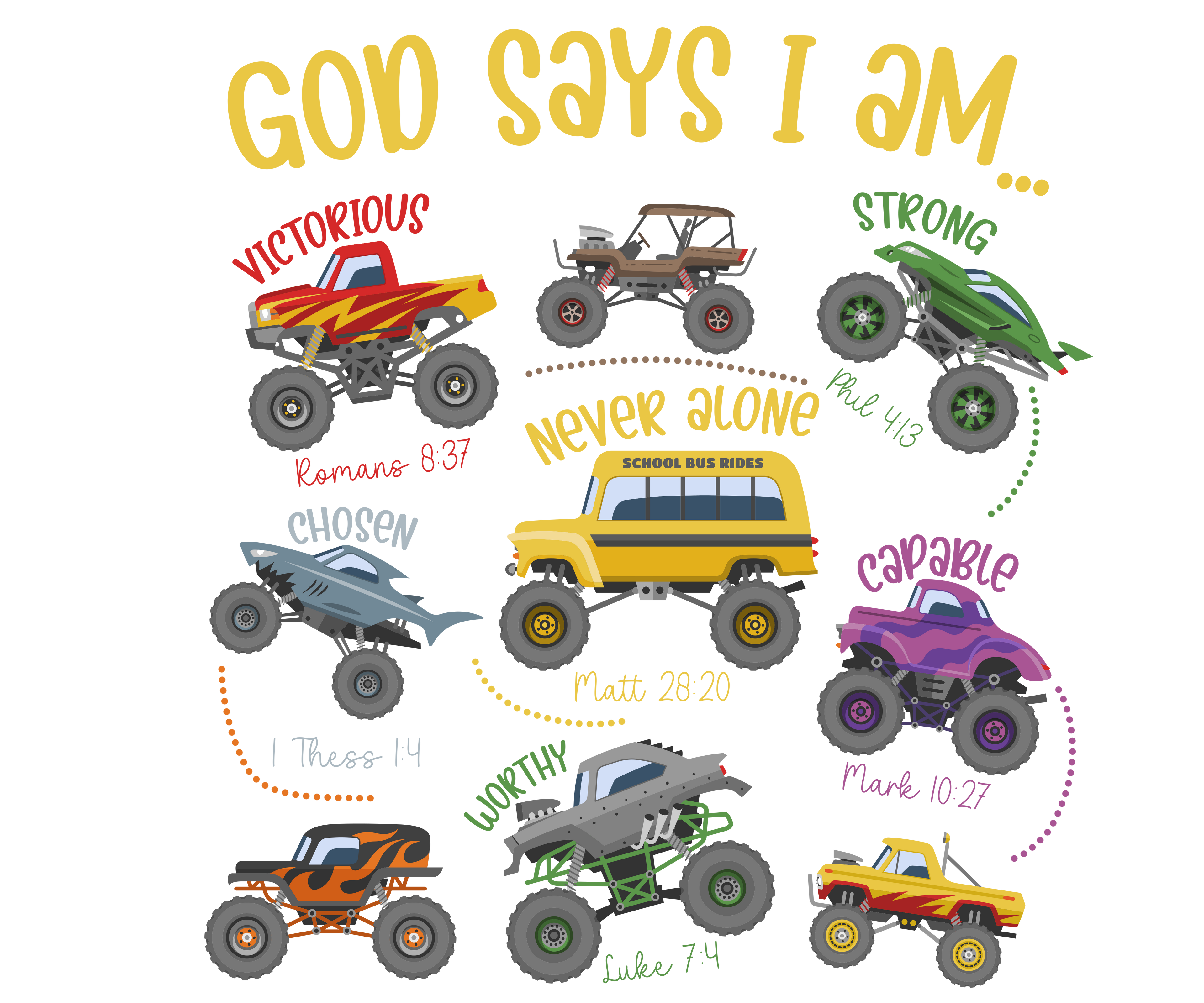 God Says I Am - Kids Winter Hoodie