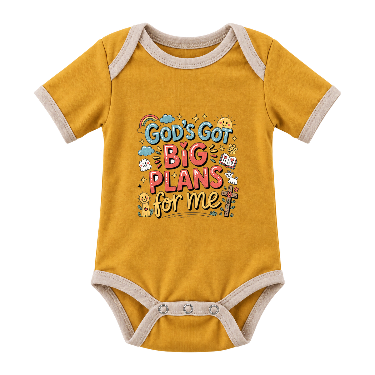 God’s Got Big Plans For Me baby grow, Mustard