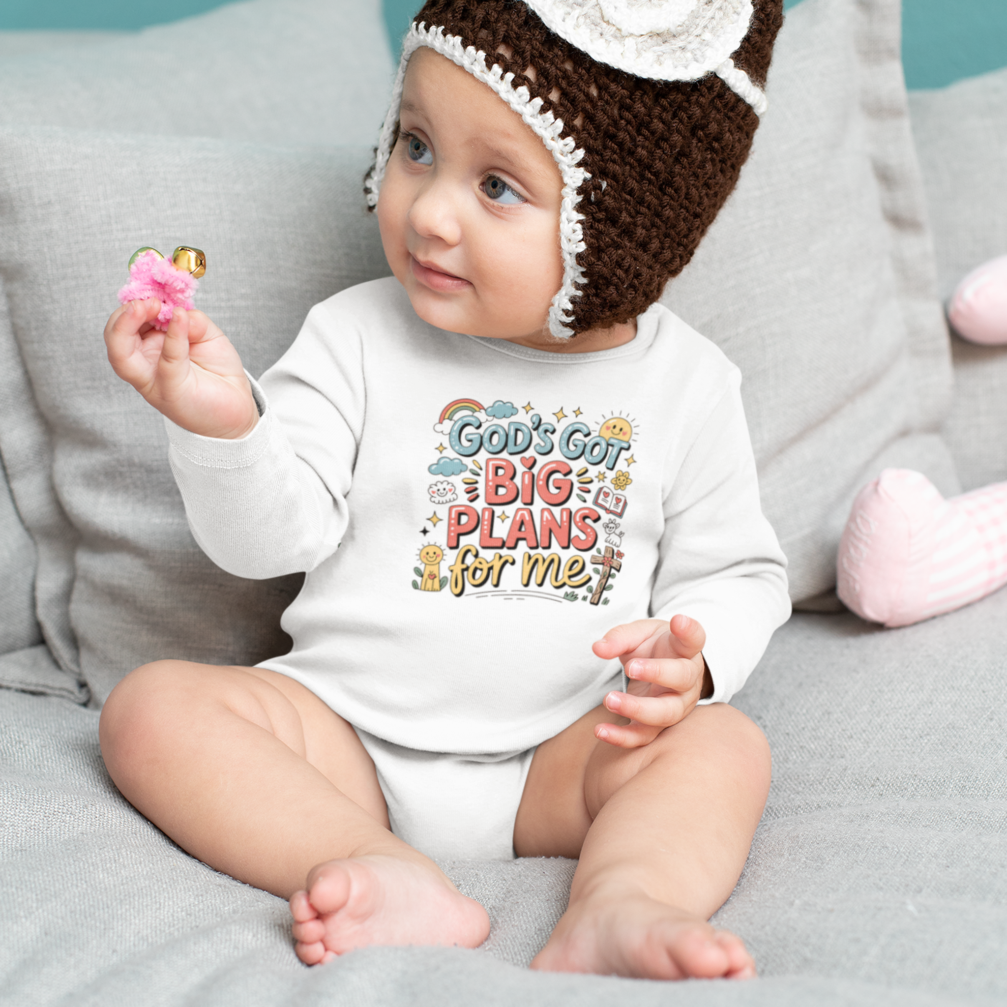 God’s Got Big Plans For Me Baby Grow – Long Sleeve