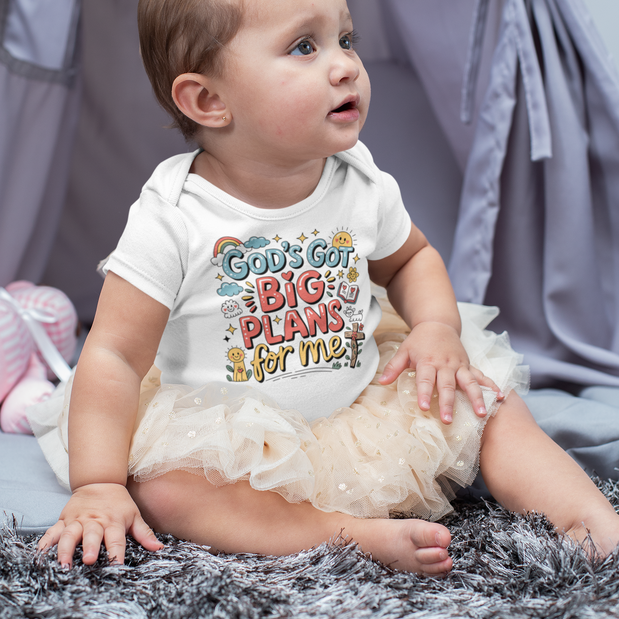 God’s Got Big Plans For Me Baby Grow – Short Sleeve