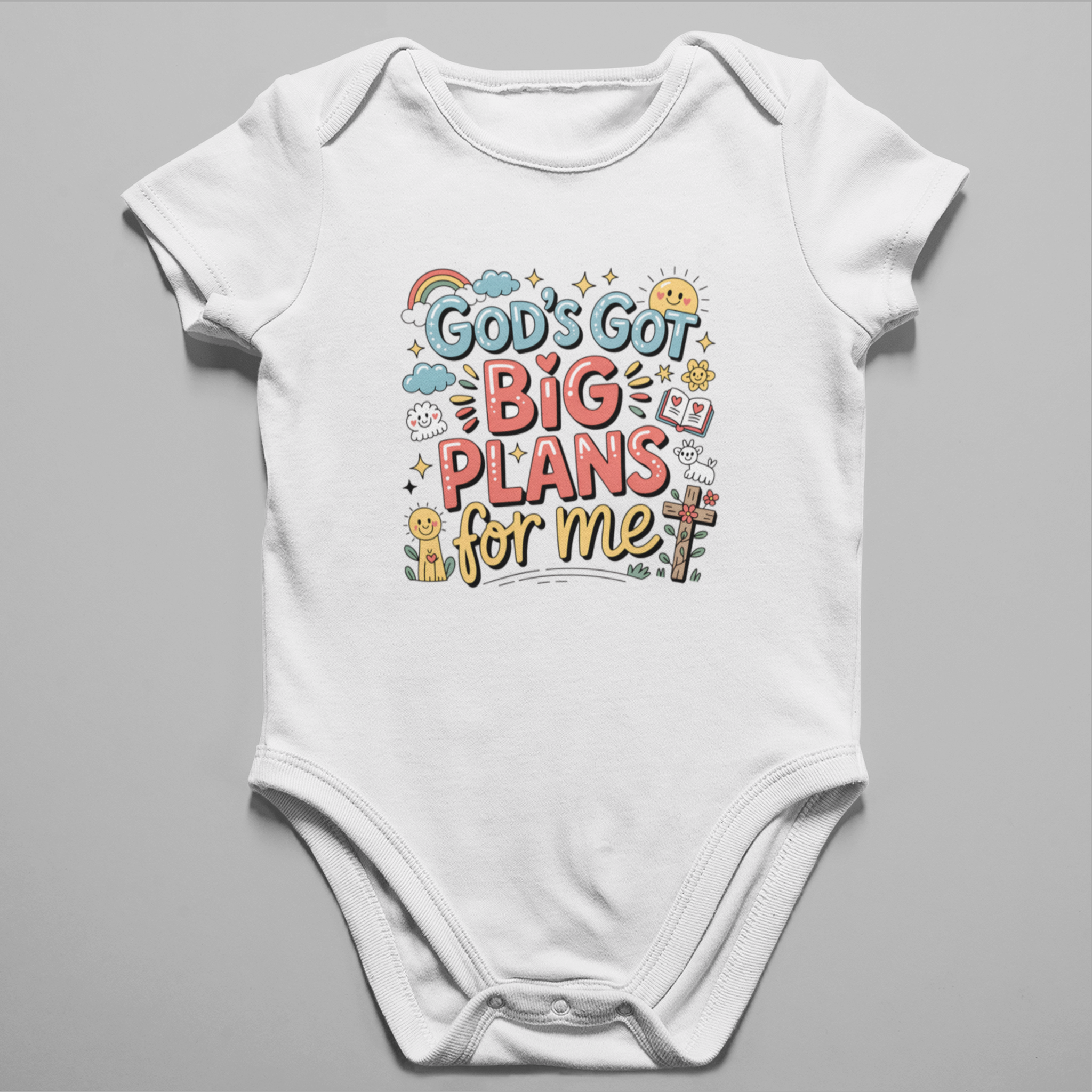God’s Got Big Plans For Me Baby Grow – Short Sleeve