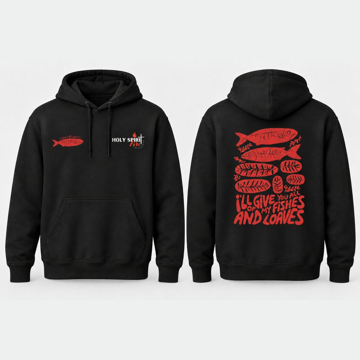 Fishes & Loaves - Holy Spirit Fire Unisex Hoodie