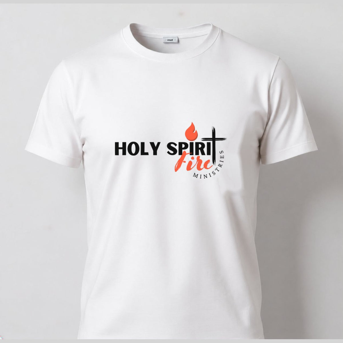 Holy Spirit Fire Logo (White) - Classic Tee