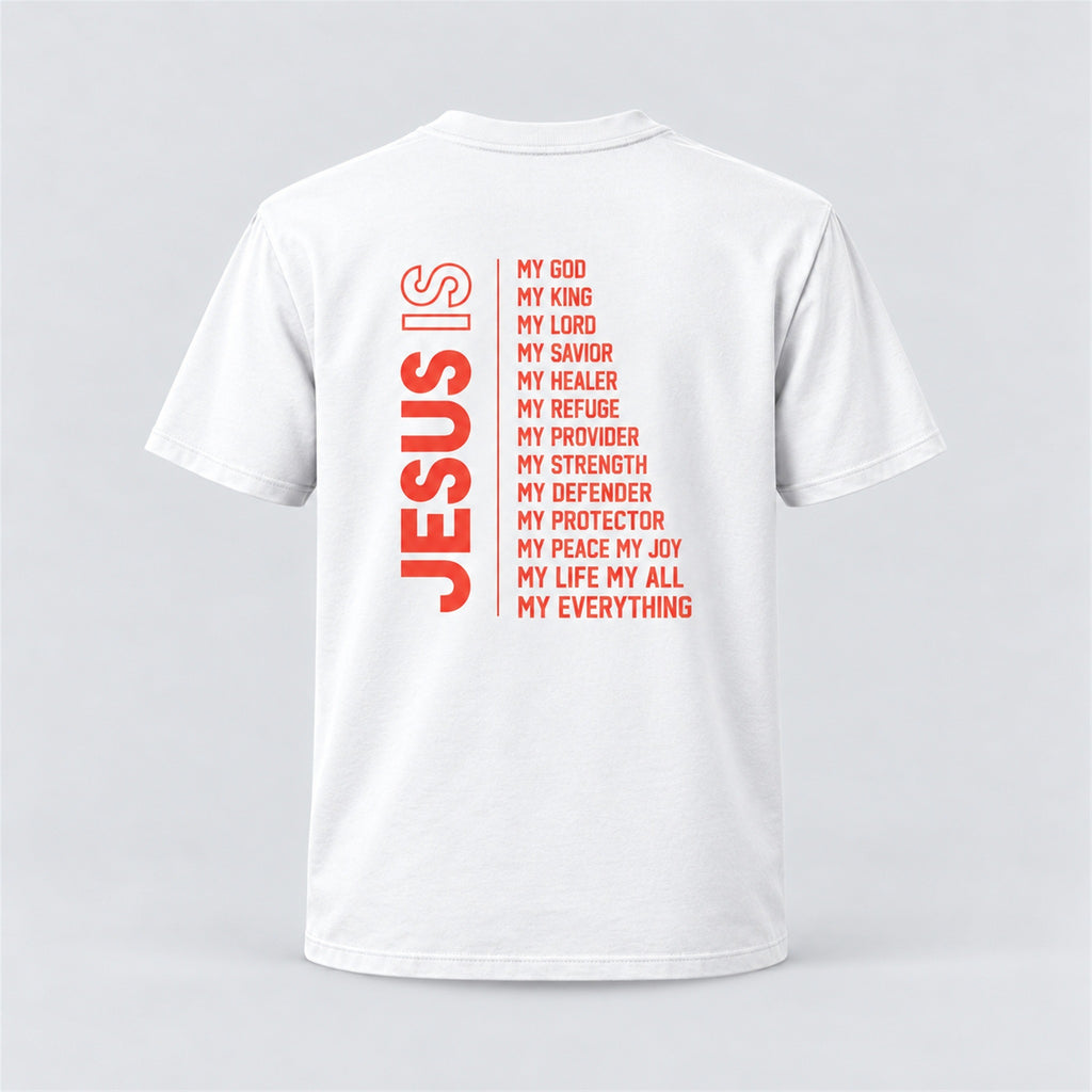 Jesus Is tee - white - back