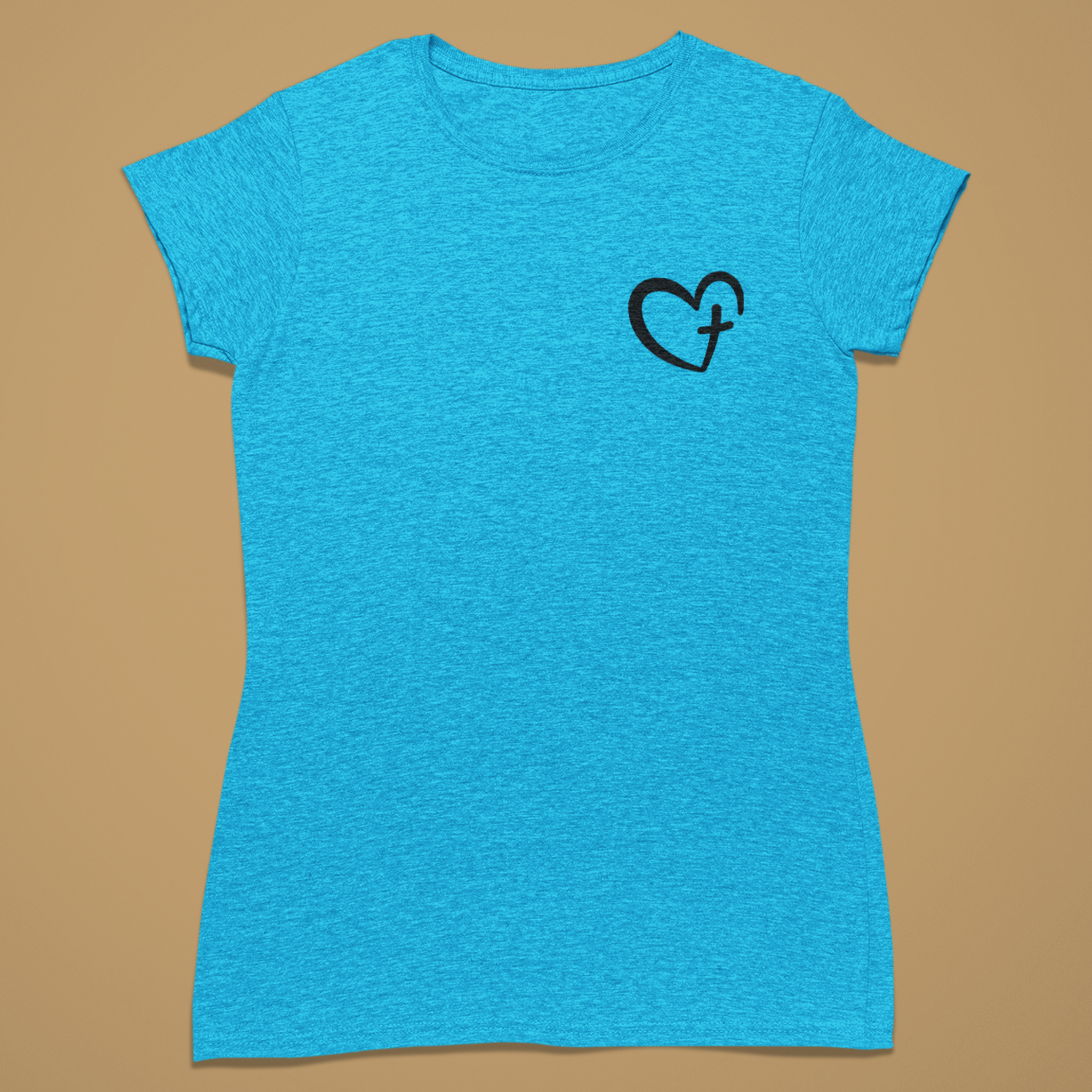 Heart - Fitted T-Shirt
