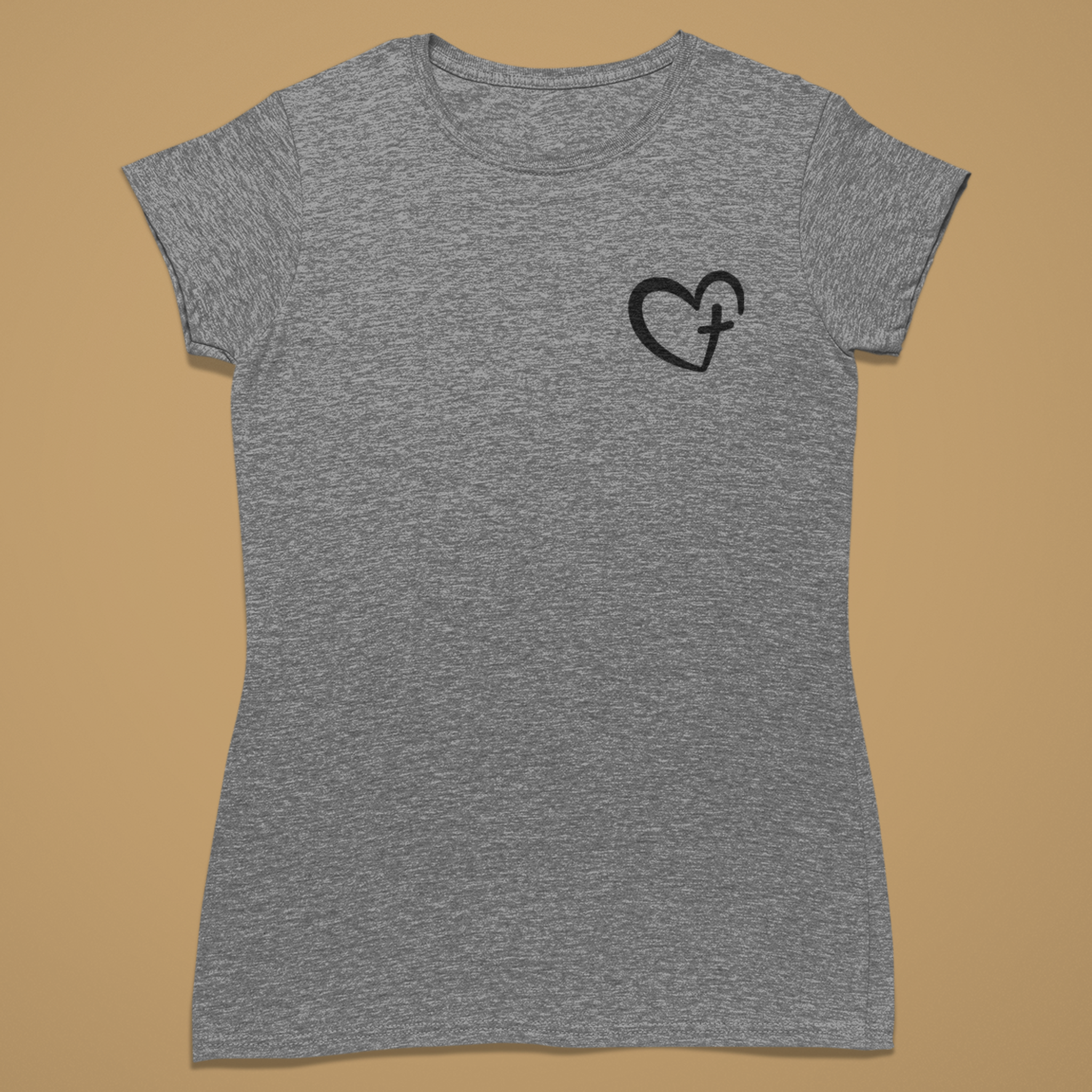 Heart - Fitted T-Shirt