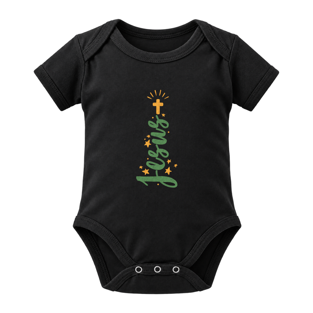 Jesus Tree baby grow, Black