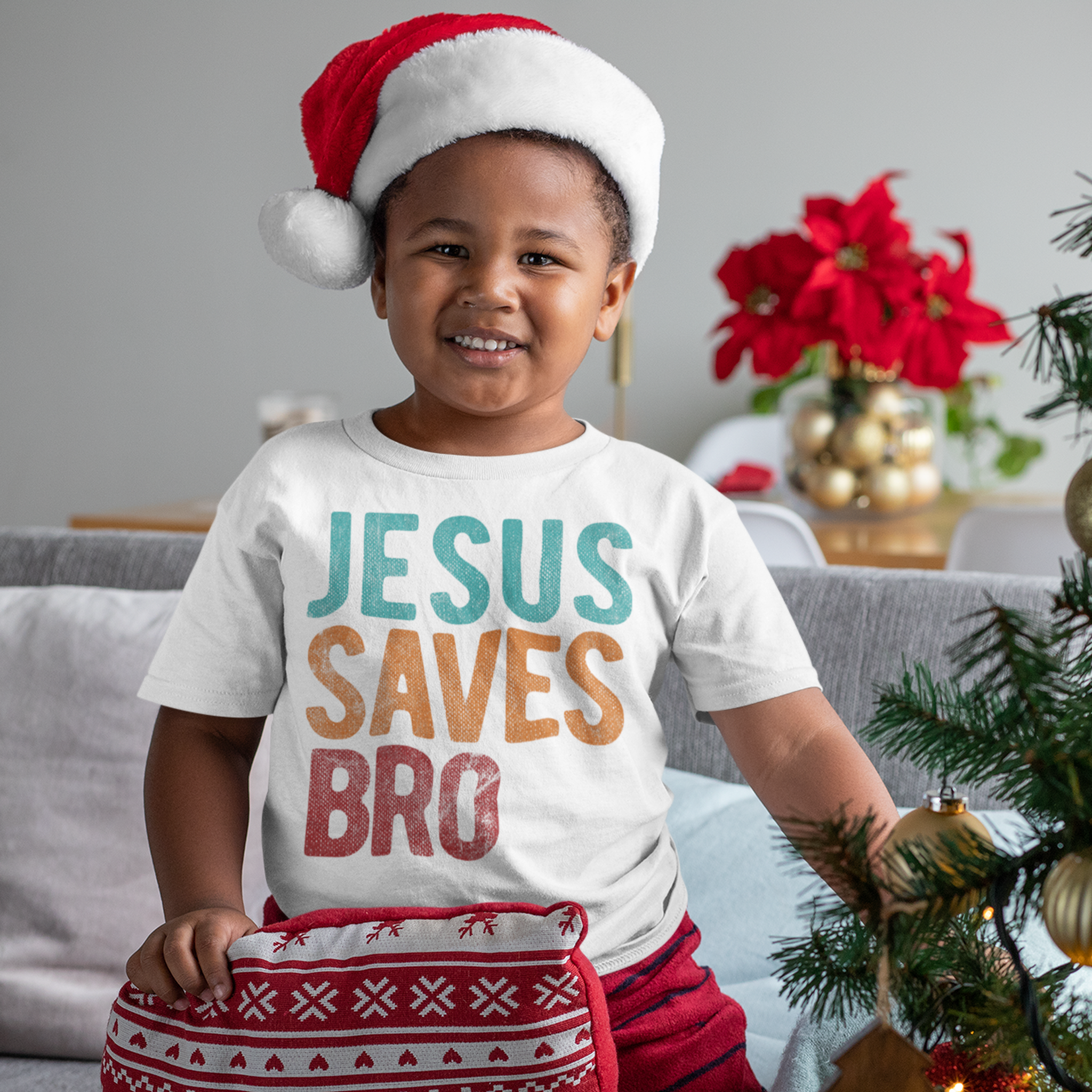 Jesus Saves Bro Kids Tee