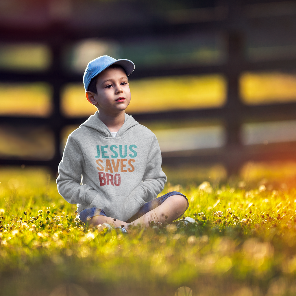 Jesus Saves Bro - Kids Winter Hoodie