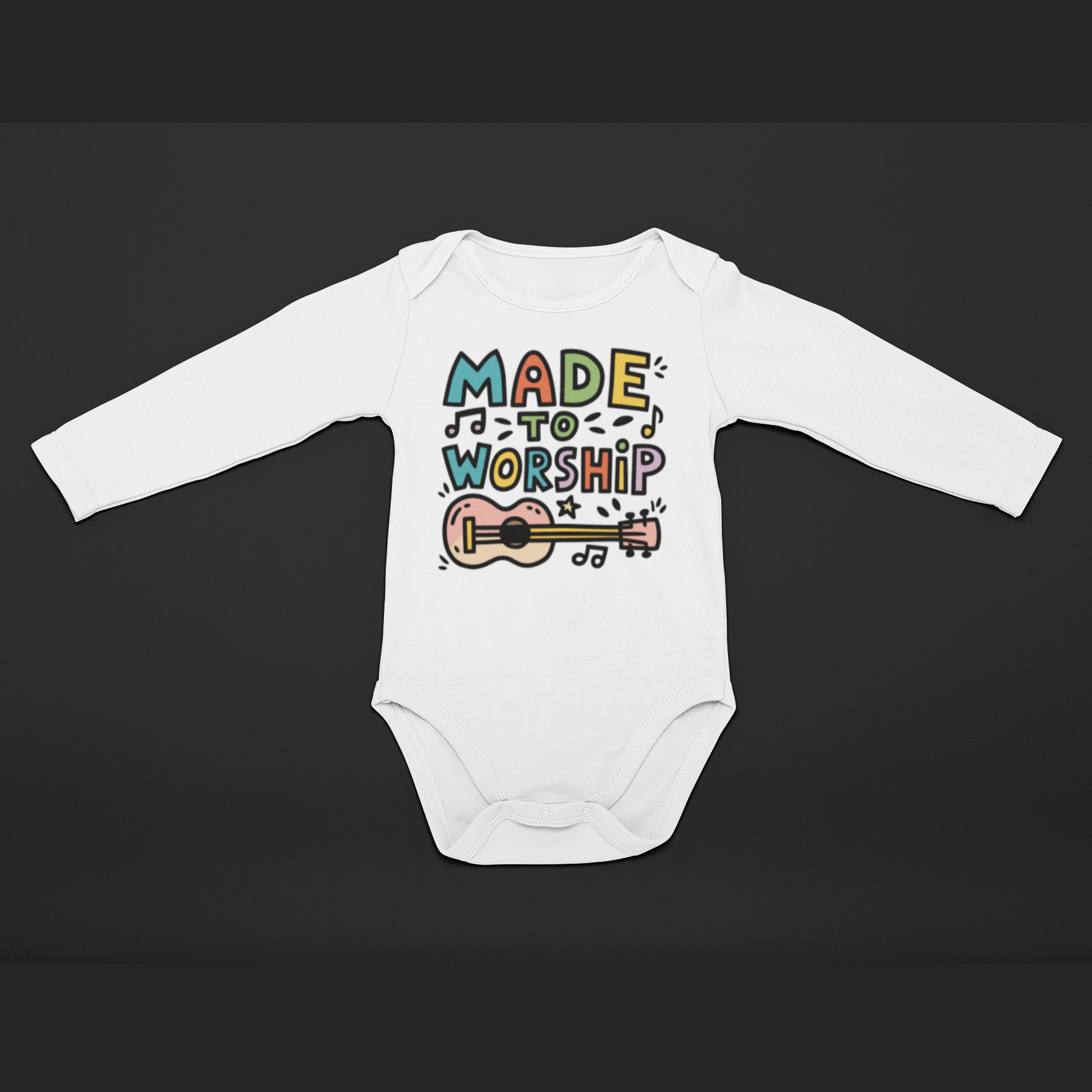 Made To Worship Baby Grow – Long Sleeve