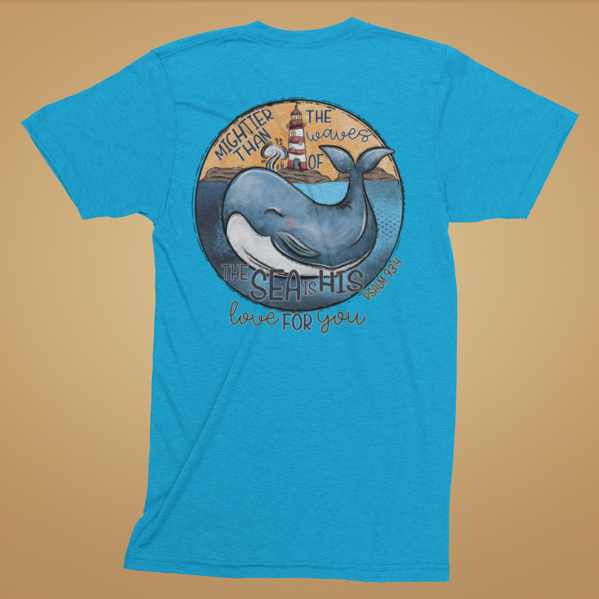 Mightier Than The Waves Kids Tee (Front & Back)