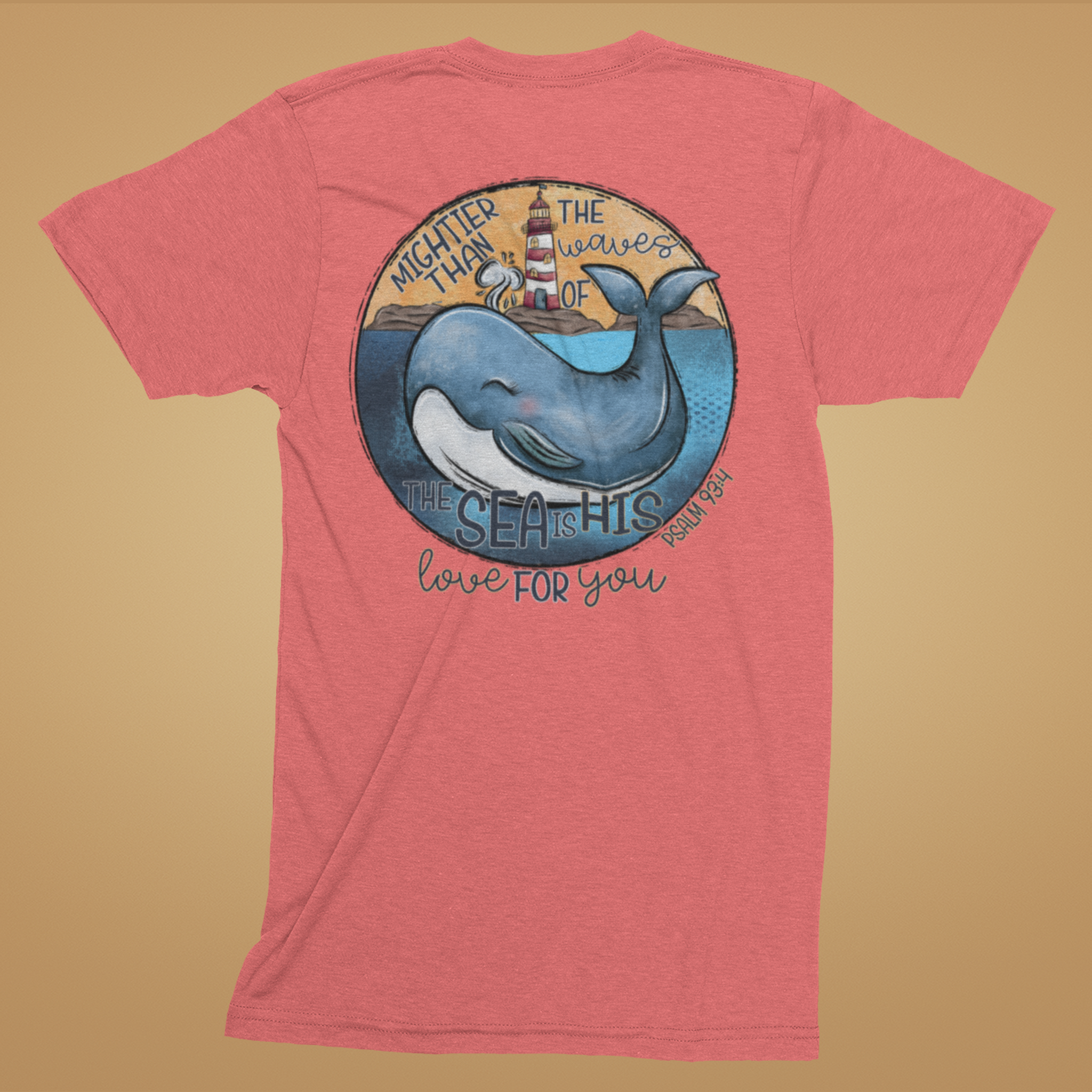 Mightier Than The Waves Kids Tee (Front & Back)