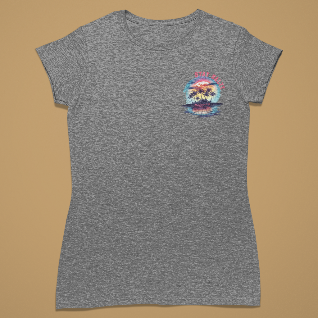 Salty 2 Small Logo - Fitted T-Shirt