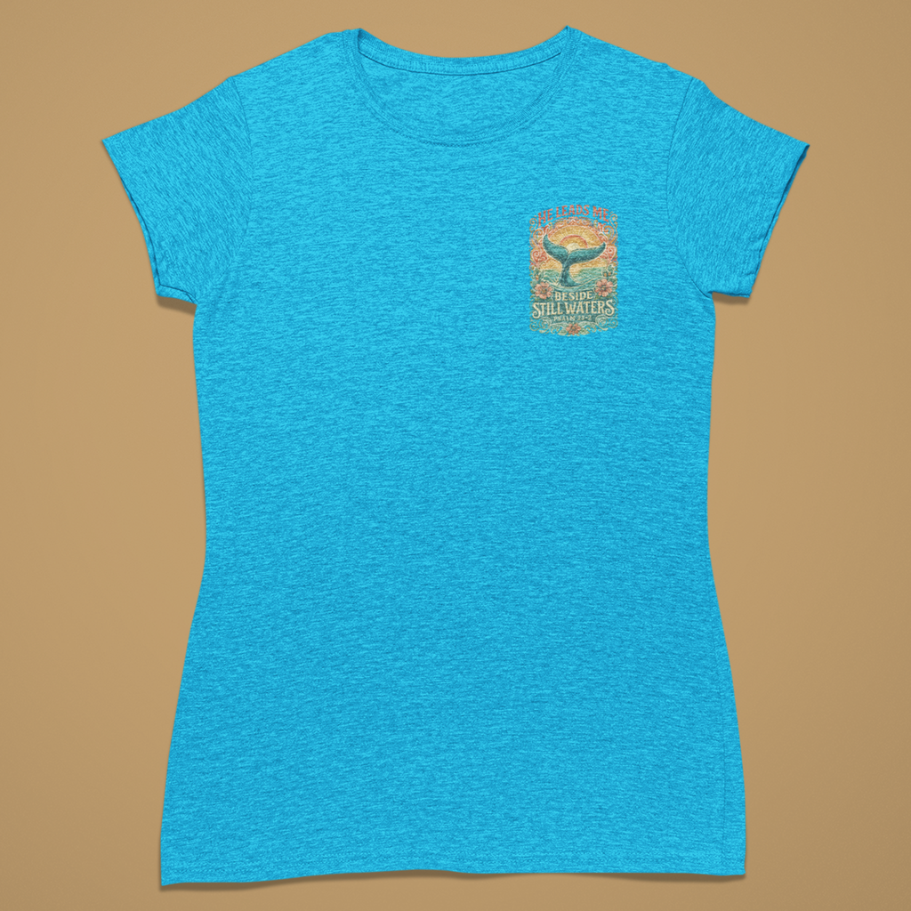 Still Waters Small Front - Fitted T-Shirt