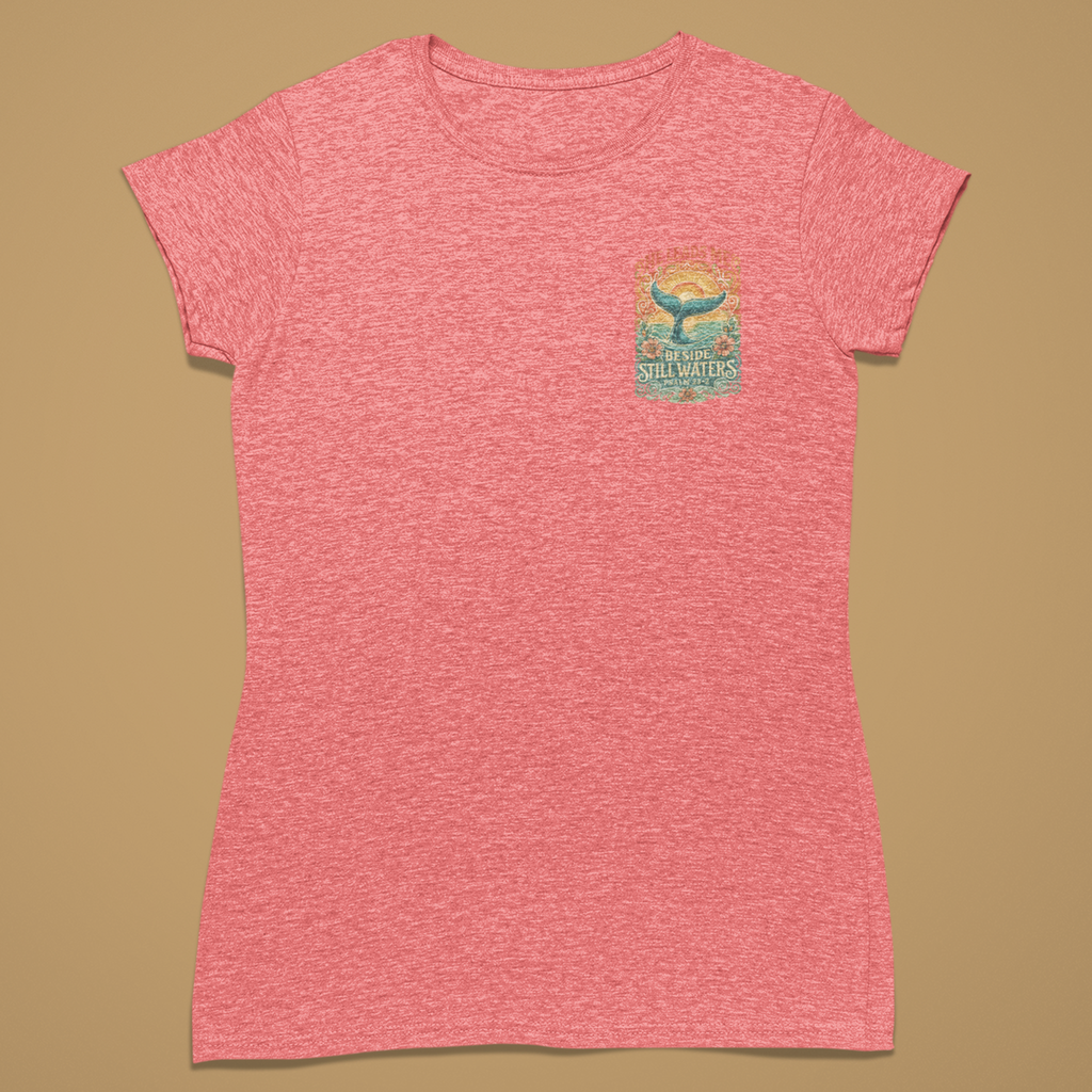 Still Waters Small Front - Fitted T-Shirt