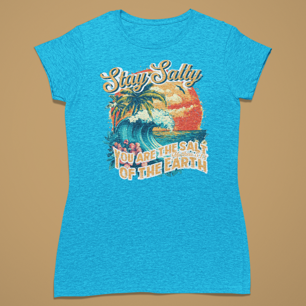 Surf Stay Salty - Fitted T-Shirt