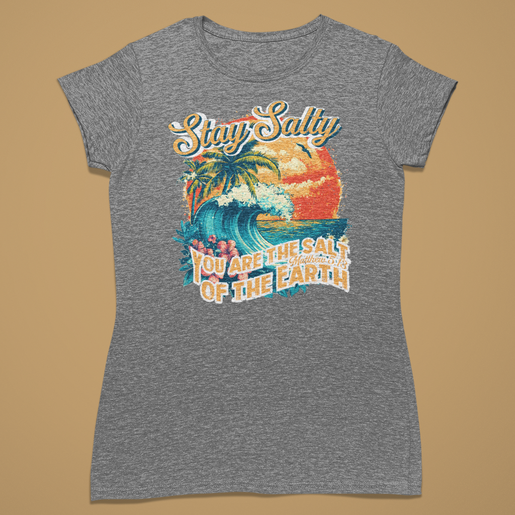 Surf Stay Salty - Fitted T-Shirt