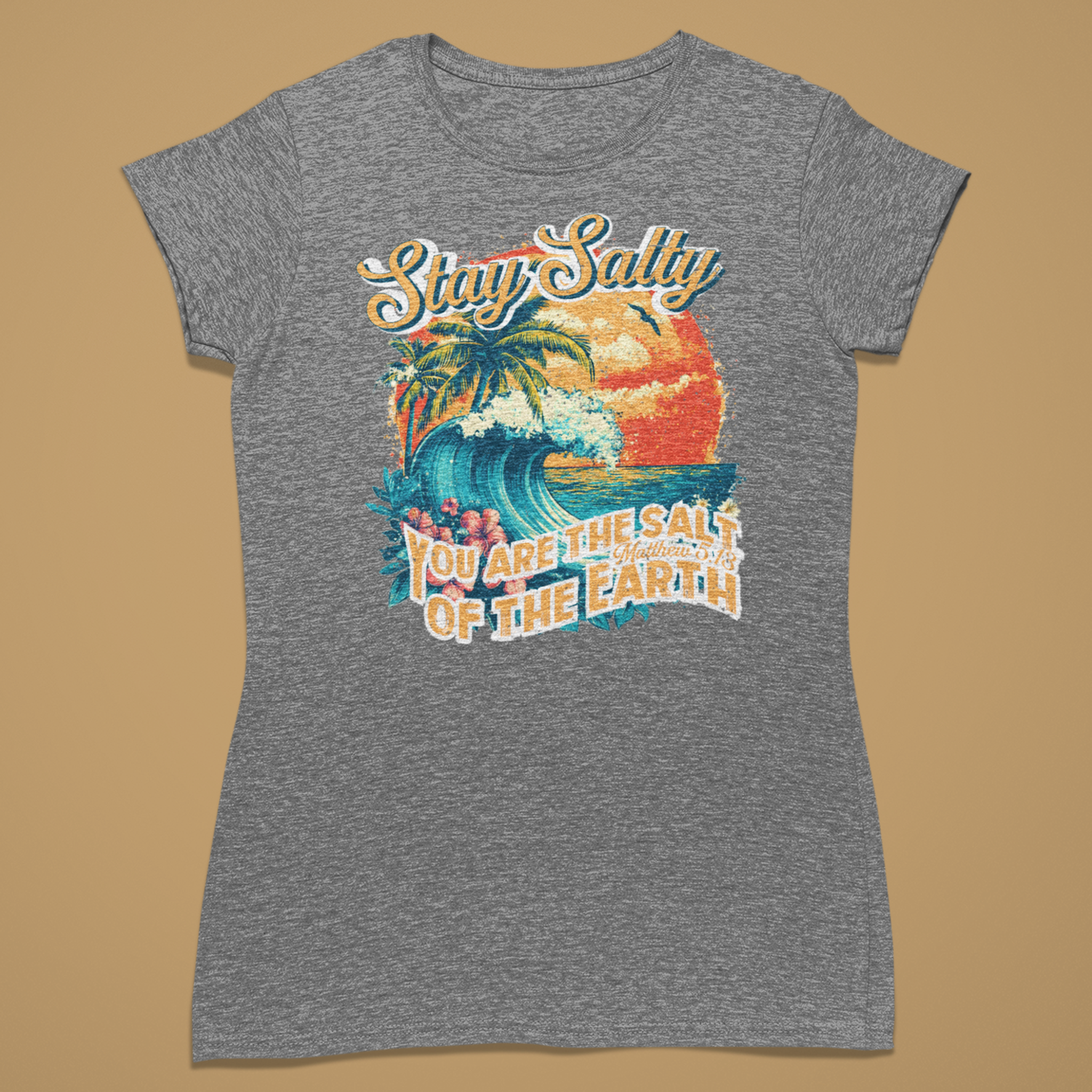Surf Stay Salty - Fitted T-Shirt