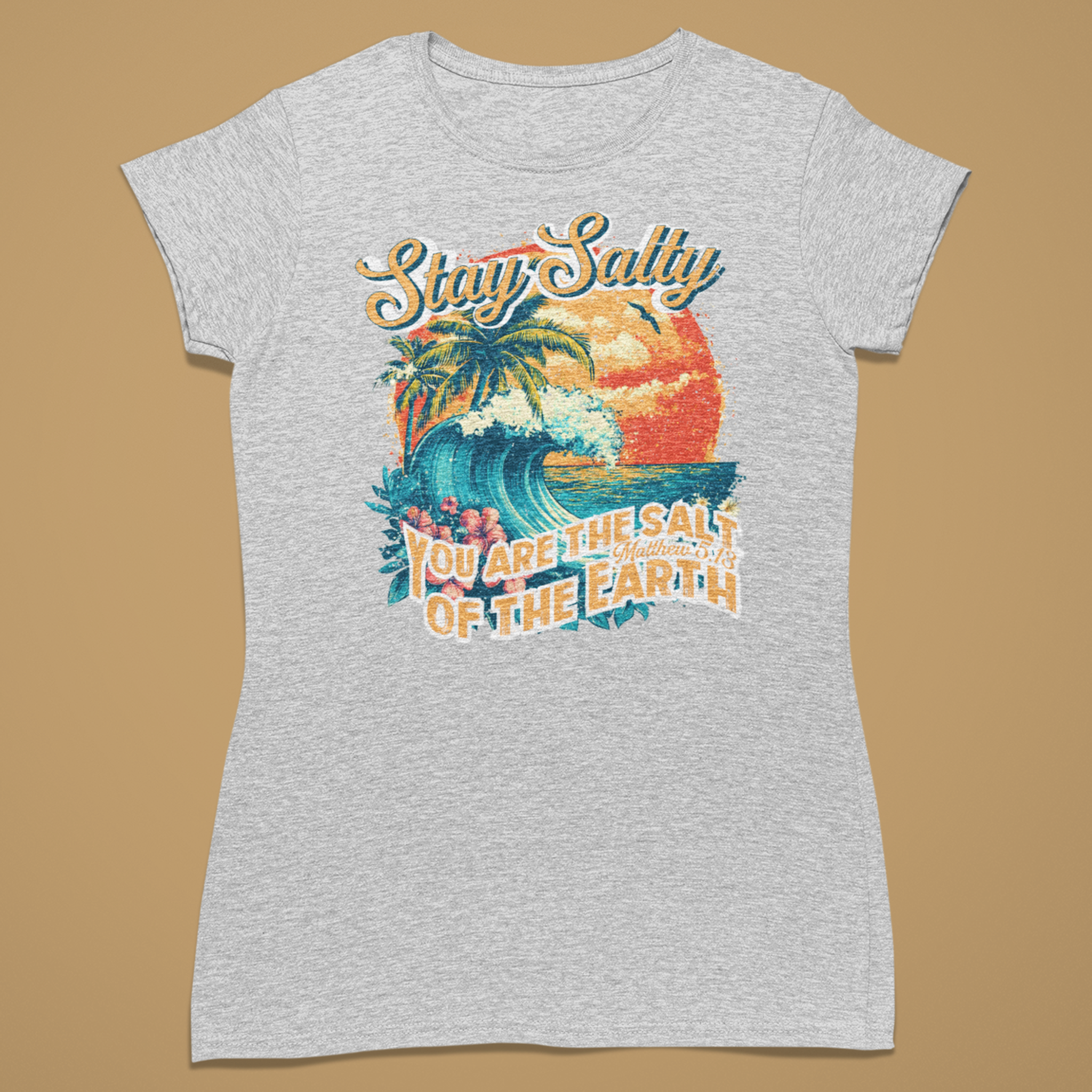 Surf Stay Salty - Fitted T-Shirt