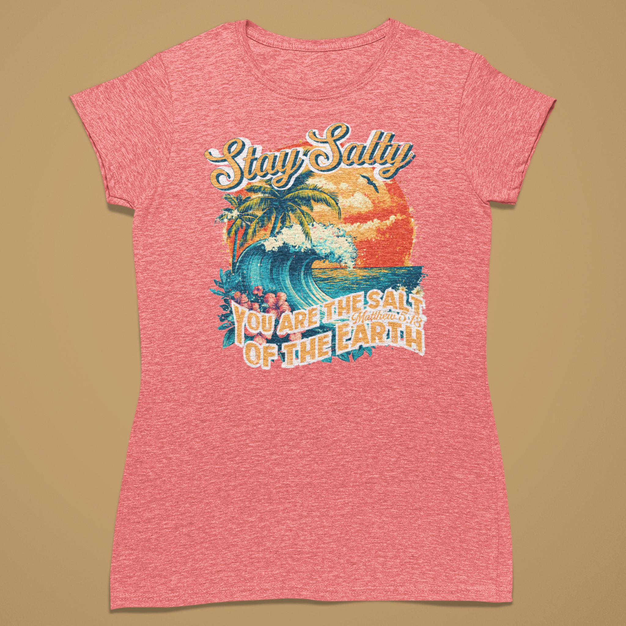 Surf Stay Salty - Fitted T-Shirt