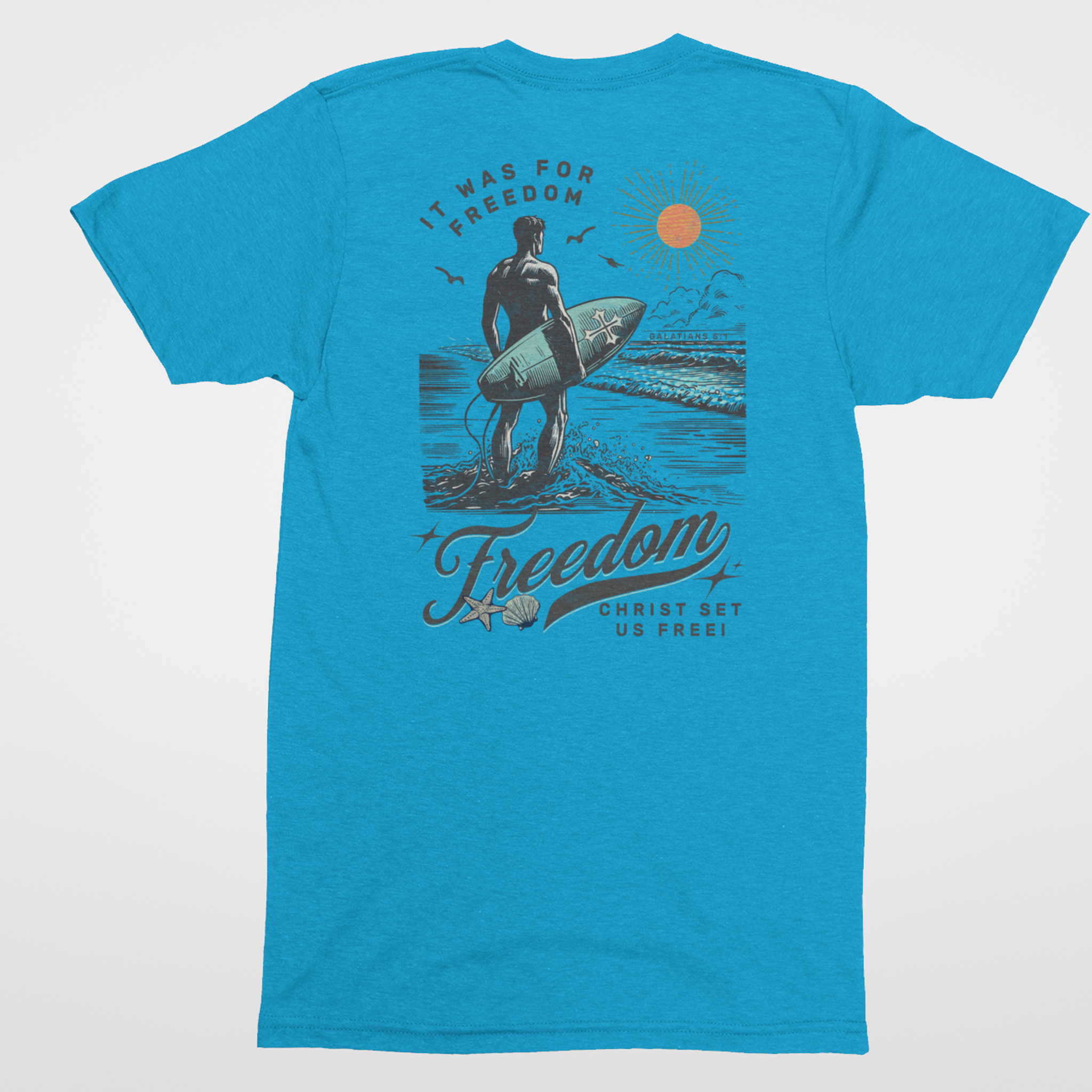 Surfer & Shell Men's T-Shirt