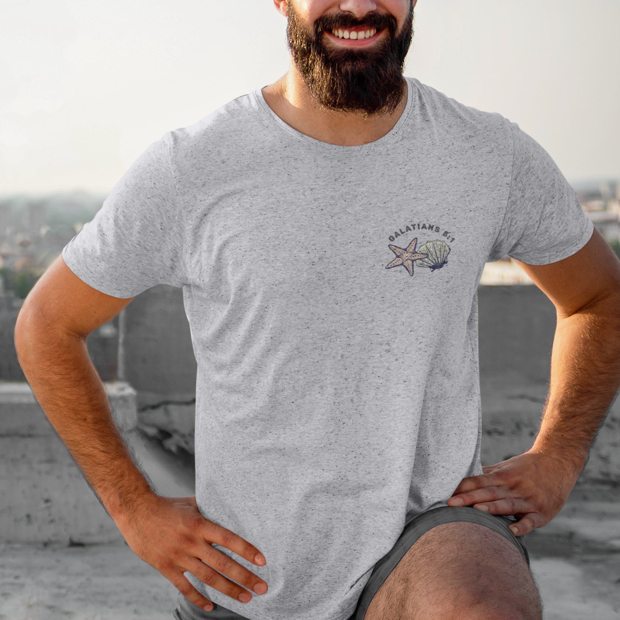 Surfer & Shell Men's T-Shirt