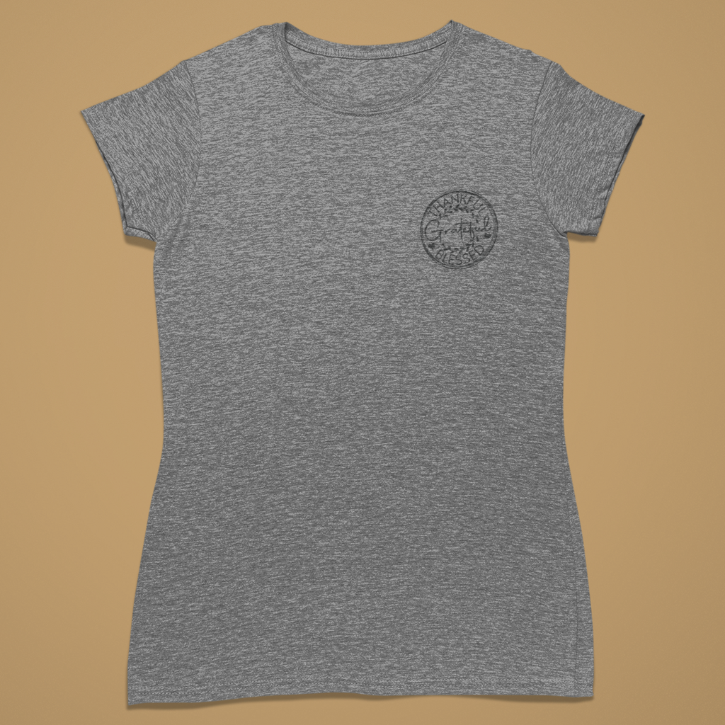 Thankful Grateful Blessed - Fitted T-Shirt