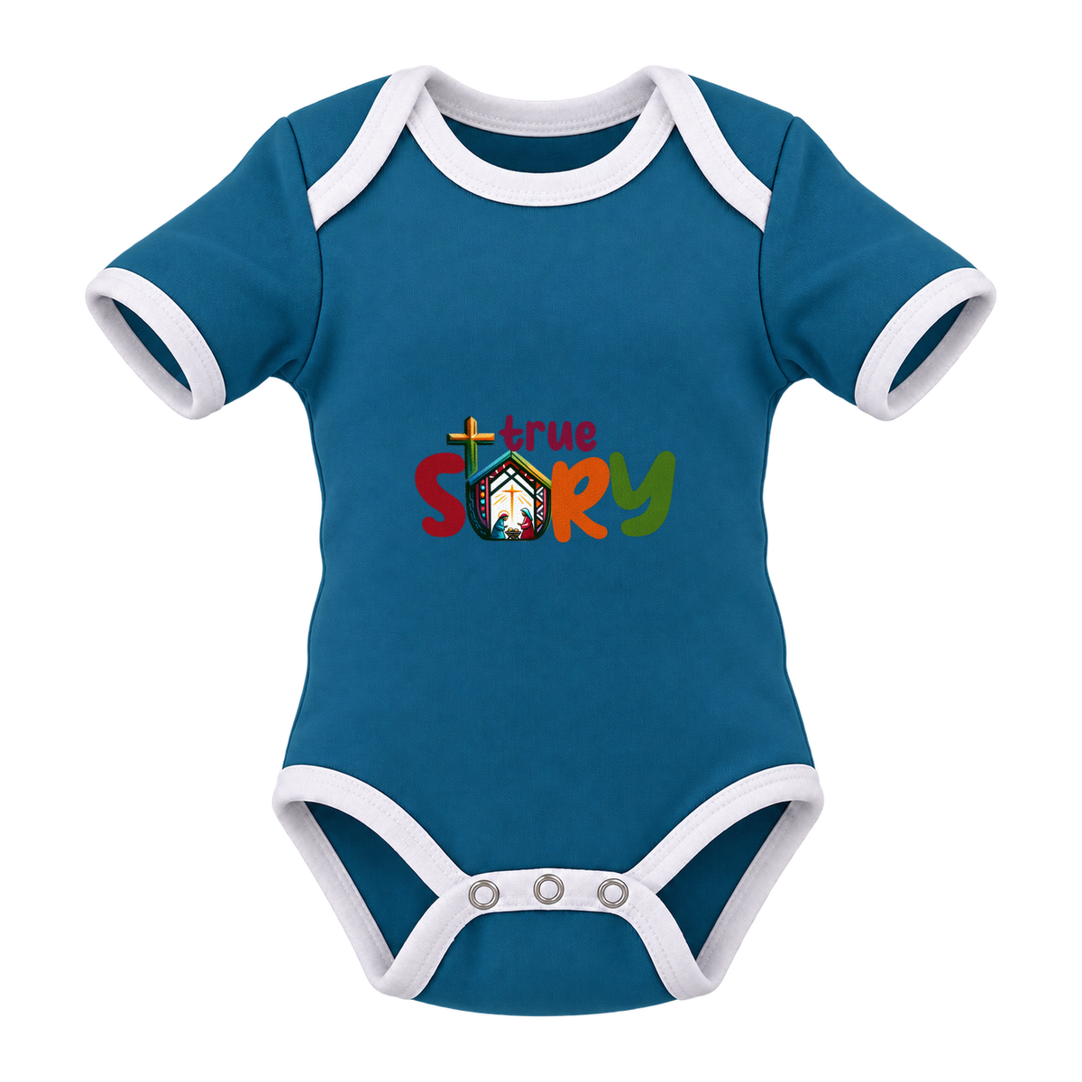 True Story baby grow, Teal
