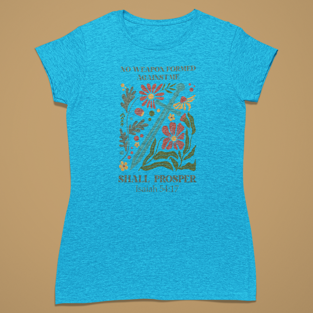 A sword softened by flowers - Fitted T-Shirt
