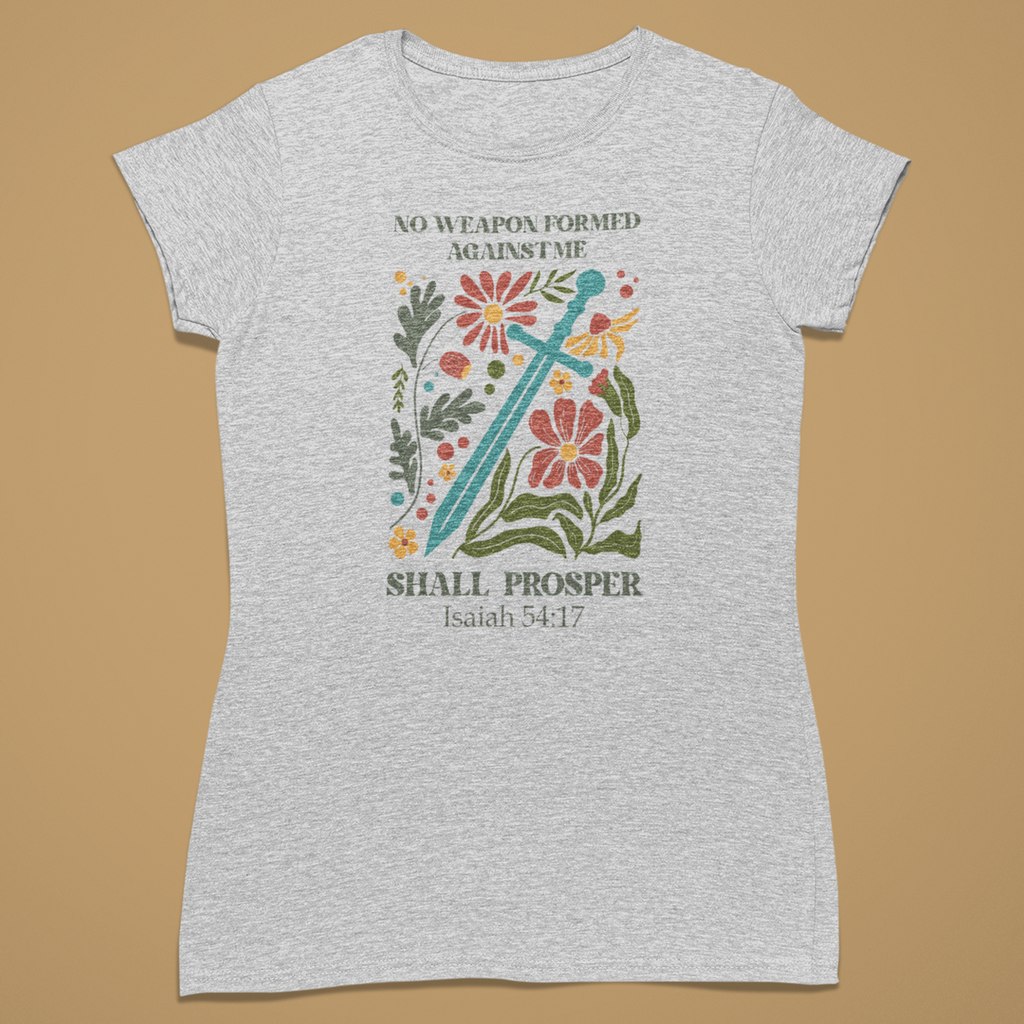 A sword softened by flowers - Fitted T-Shirt