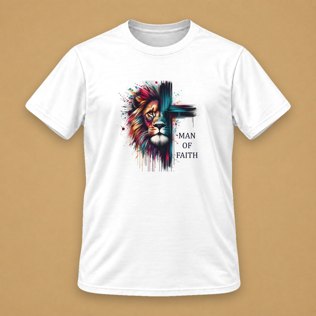 Man of Faith Men's Tee – White
