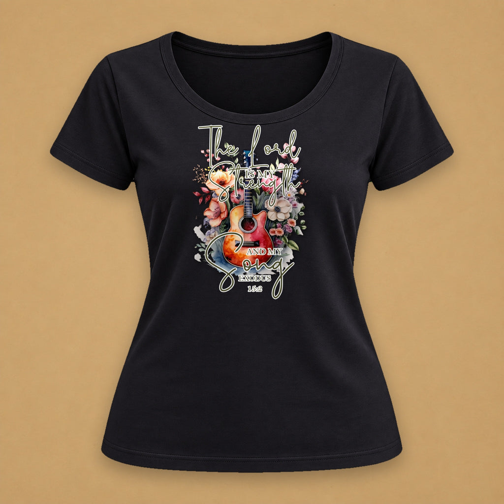 Guitar Fitted Tee – Black