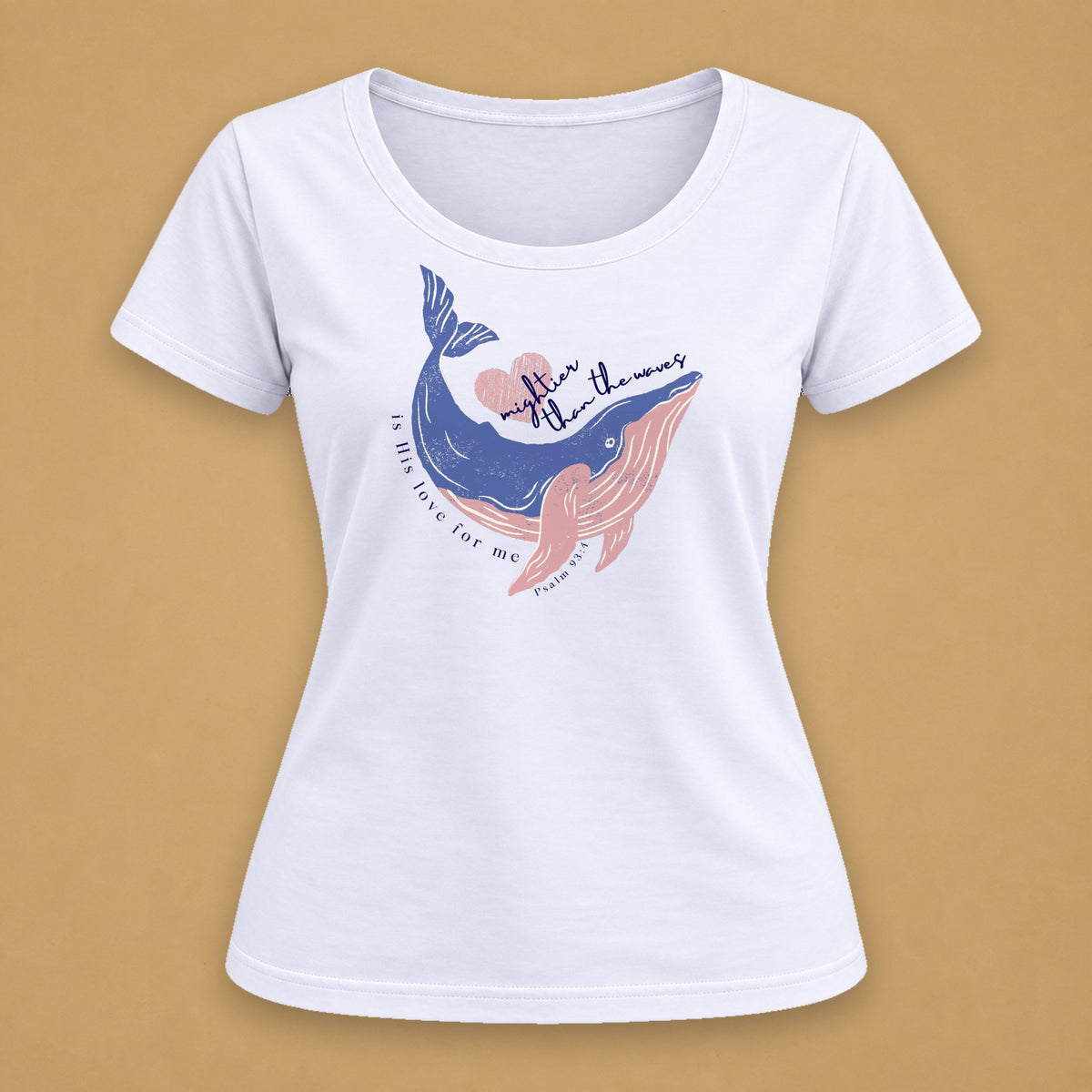 Mightier Fitted Tee – Solid White