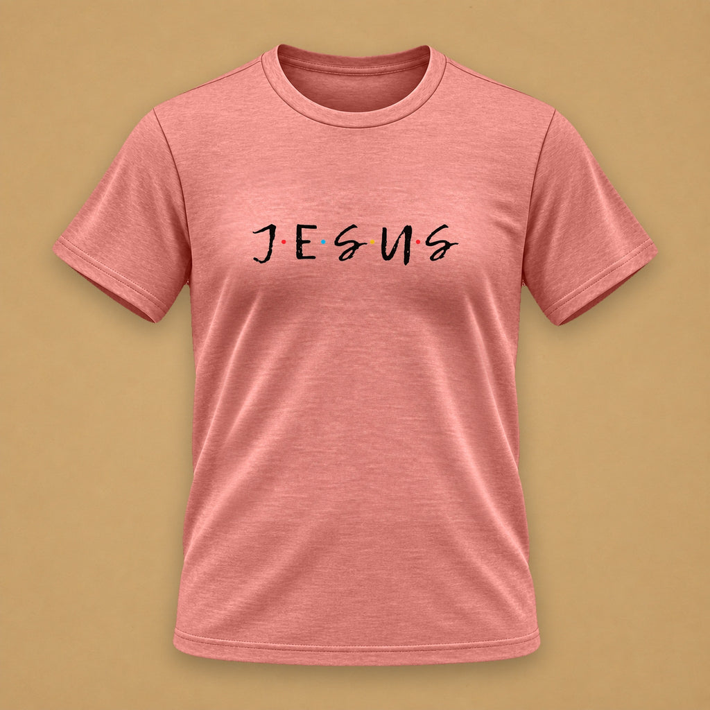 Jesus Friends Classic Tee – Pink