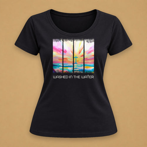 Baptised Fitted Tee – Black