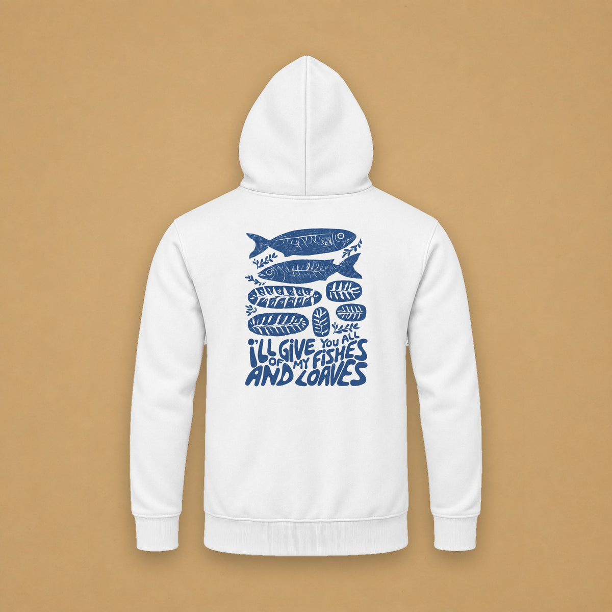 Fishes & Loaves Hoodie – White – back