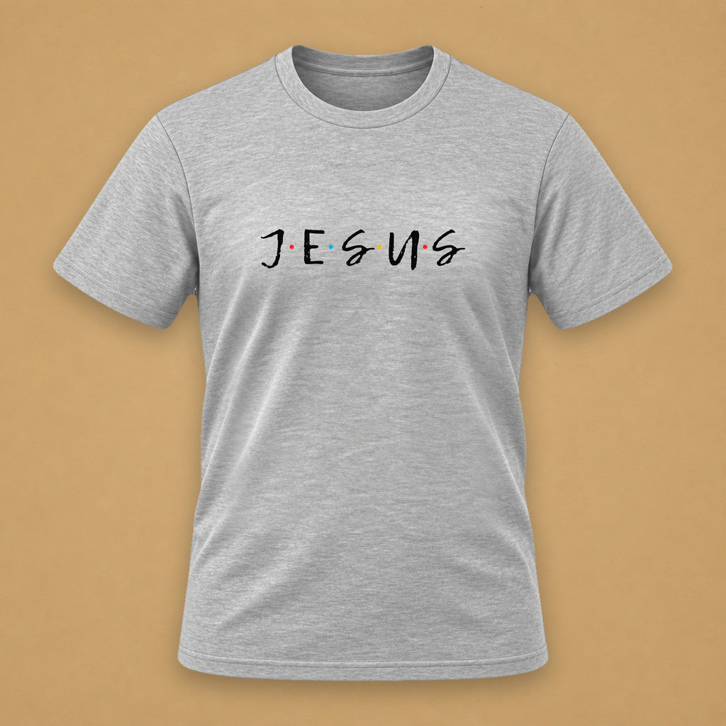Jesus Friends Classic Tee – Light Gray