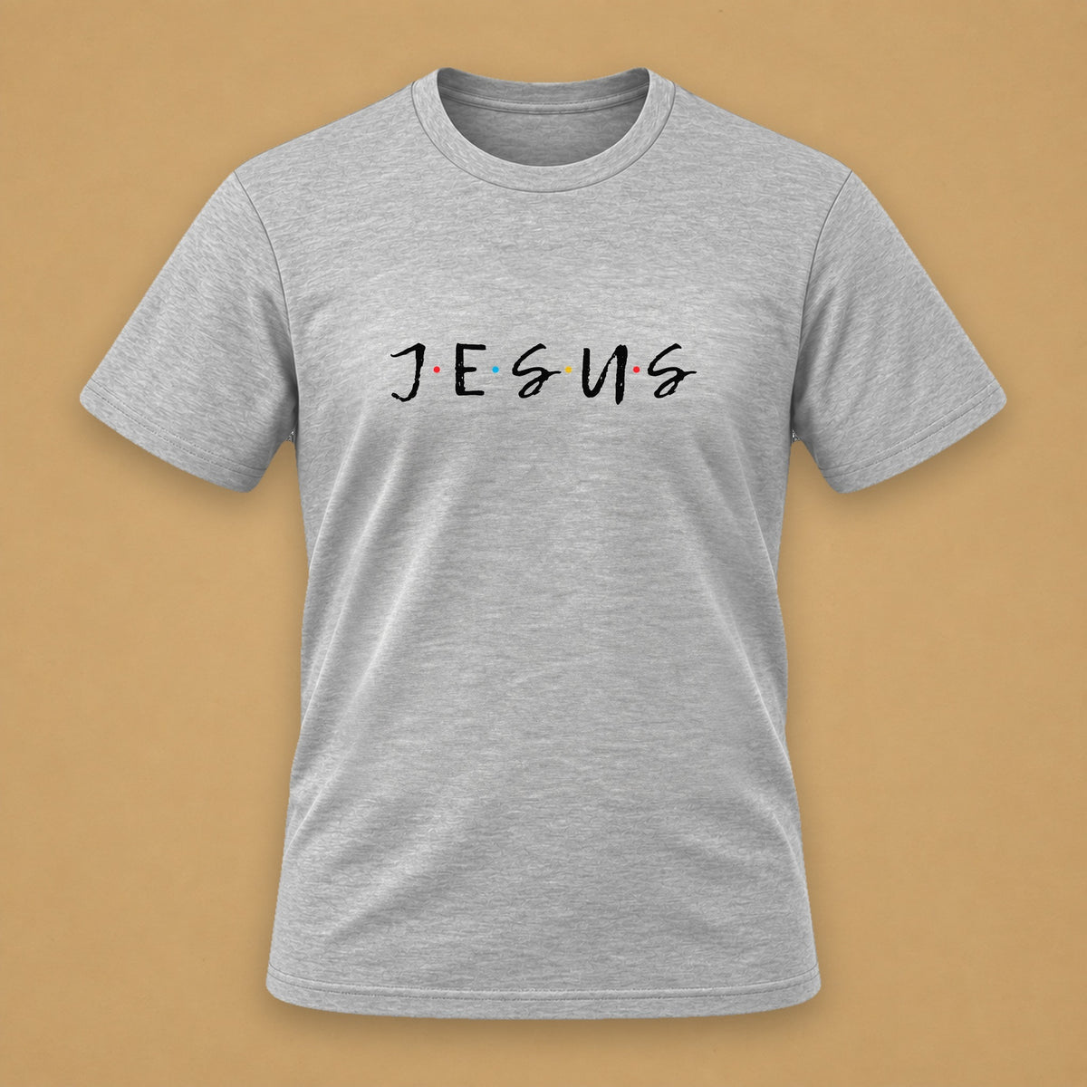 Jesus Friends Classic Tee – Light Gray