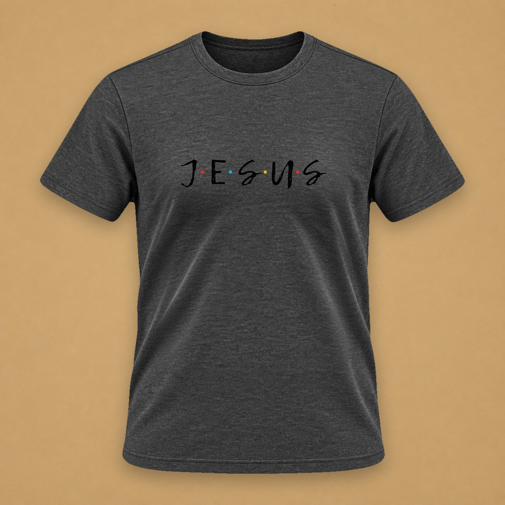 Jesus Friends Classic Tee – Charcoal