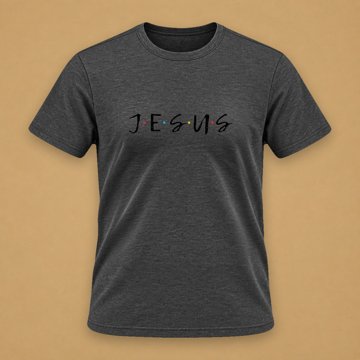 Jesus Friends Classic Tee – Charcoal